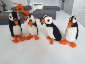 Puffins felted