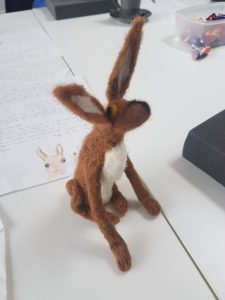 Felt hare w