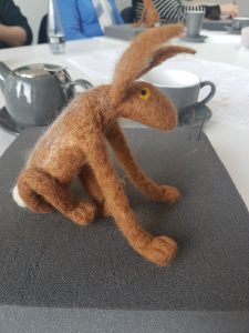 Felting hares in wo