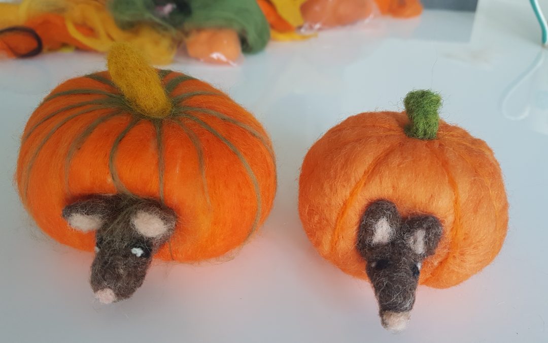 Halloween felting workshop in Stroud 27/10/23