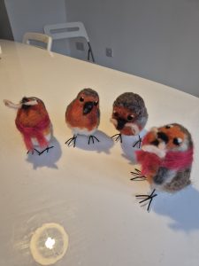 Felted robins christmas workshop