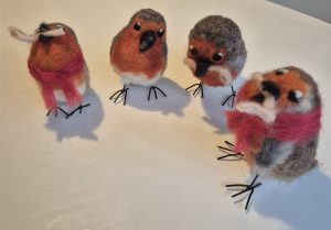Felted robins christmas workshop