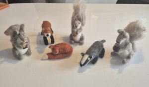 Felted foxes, squirrels, badgers, wool felting workshops